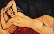 Amedeo Modigliani Reclining Nude with Arm Across Her Forehead oil on canvas